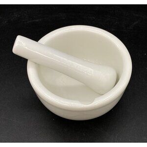 White Apothecary 3” Mortar and Pestle Made In Japan Vintage